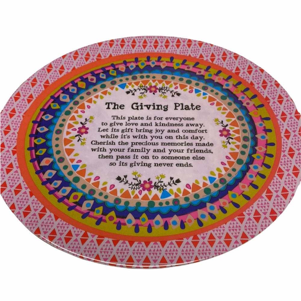 NEW “The Giving Plate” boho hippie design - Picture 2 of 8